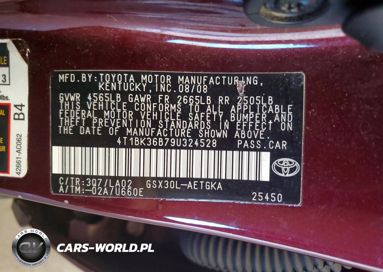 2009 Toyota Avalon Xls VIN:4T1BK36B79U324528 - 12