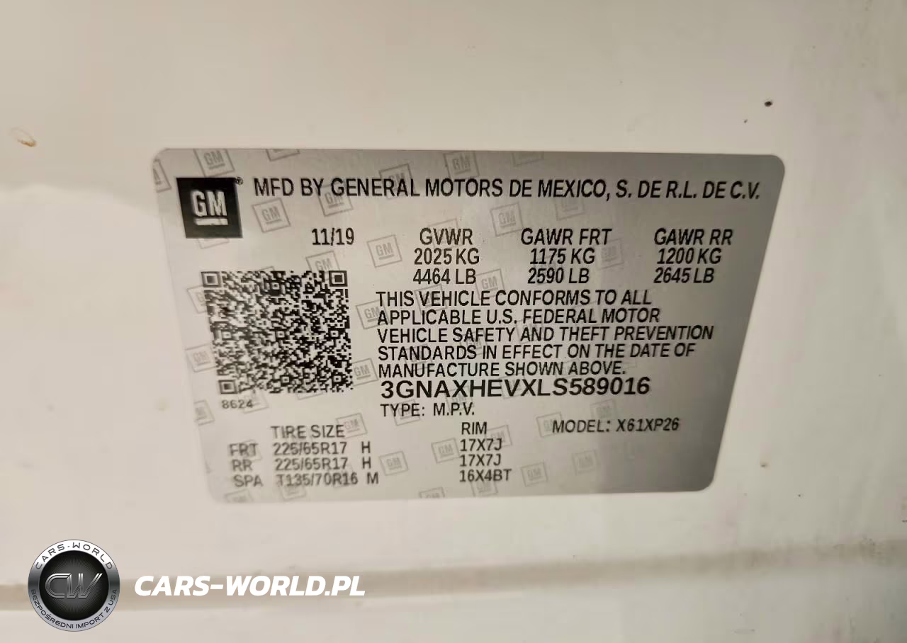 2020 Chevrolet Equinox Ls VIN:3GNAXHEVXLS589016 - 13