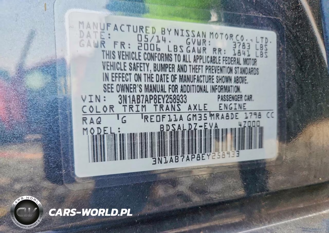 2014 Nissan Sentra Sv VIN:3N1AB7AP8EY258933 - 13