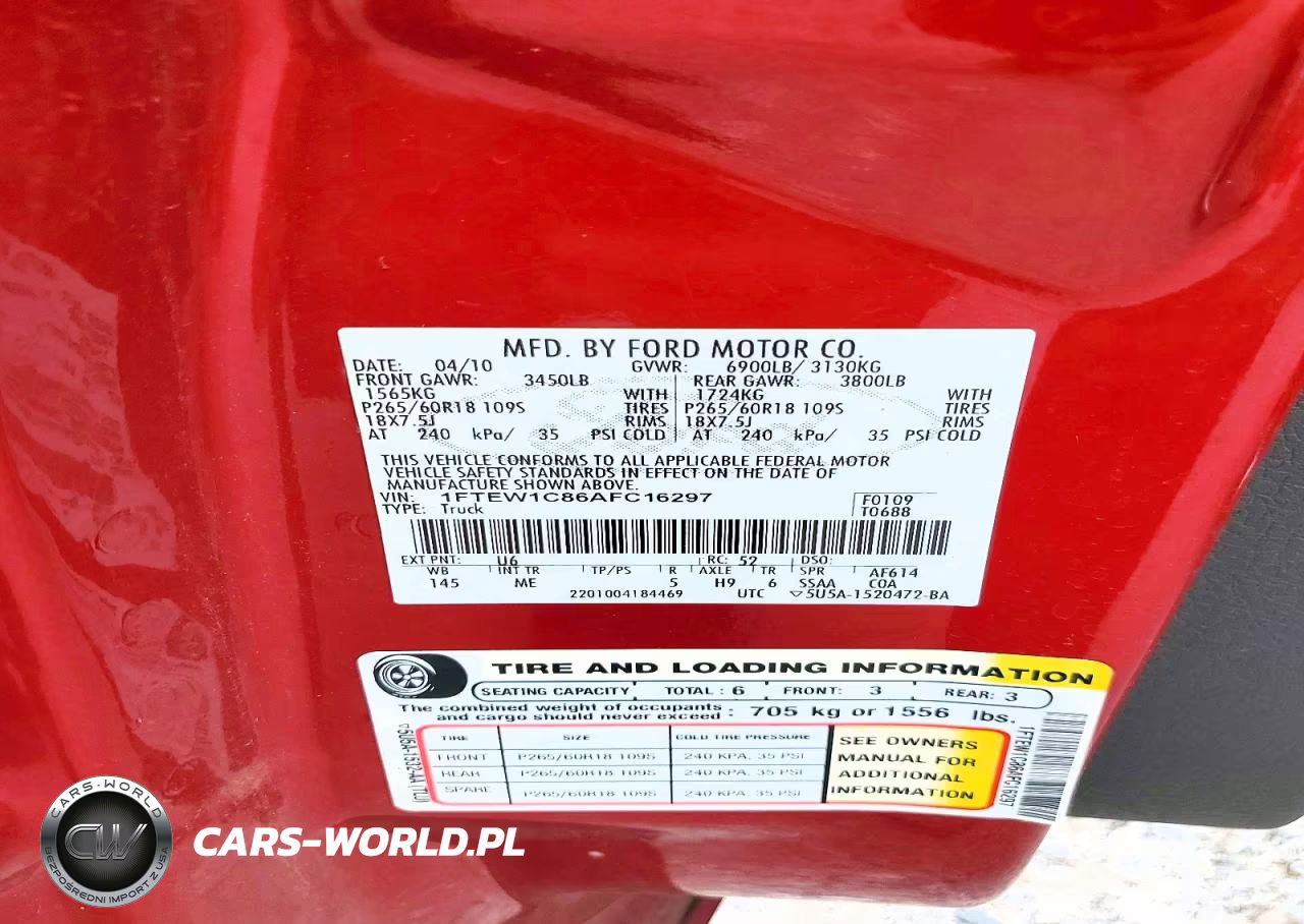 2010 Ford F150 Supercrew VIN:1FTEW1C86AFC16297 - 12