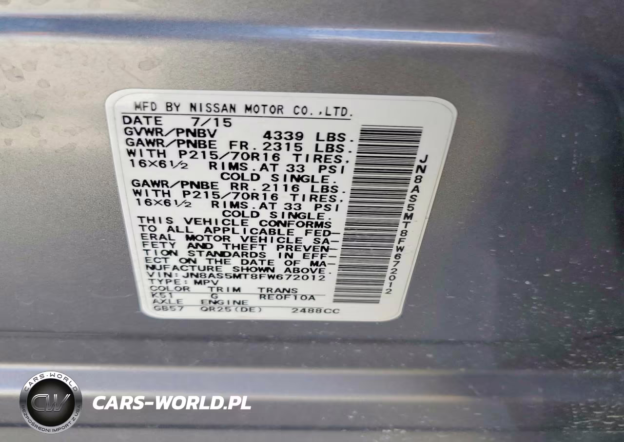 2015 Nissan Rogue Select S VIN:JN8AS5MT8FW672012 - 13