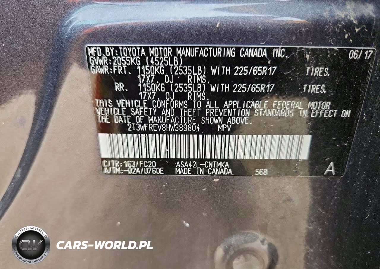 2017 Toyota Rav4 Xle VIN:2T3WFREV8HW389804 - 13