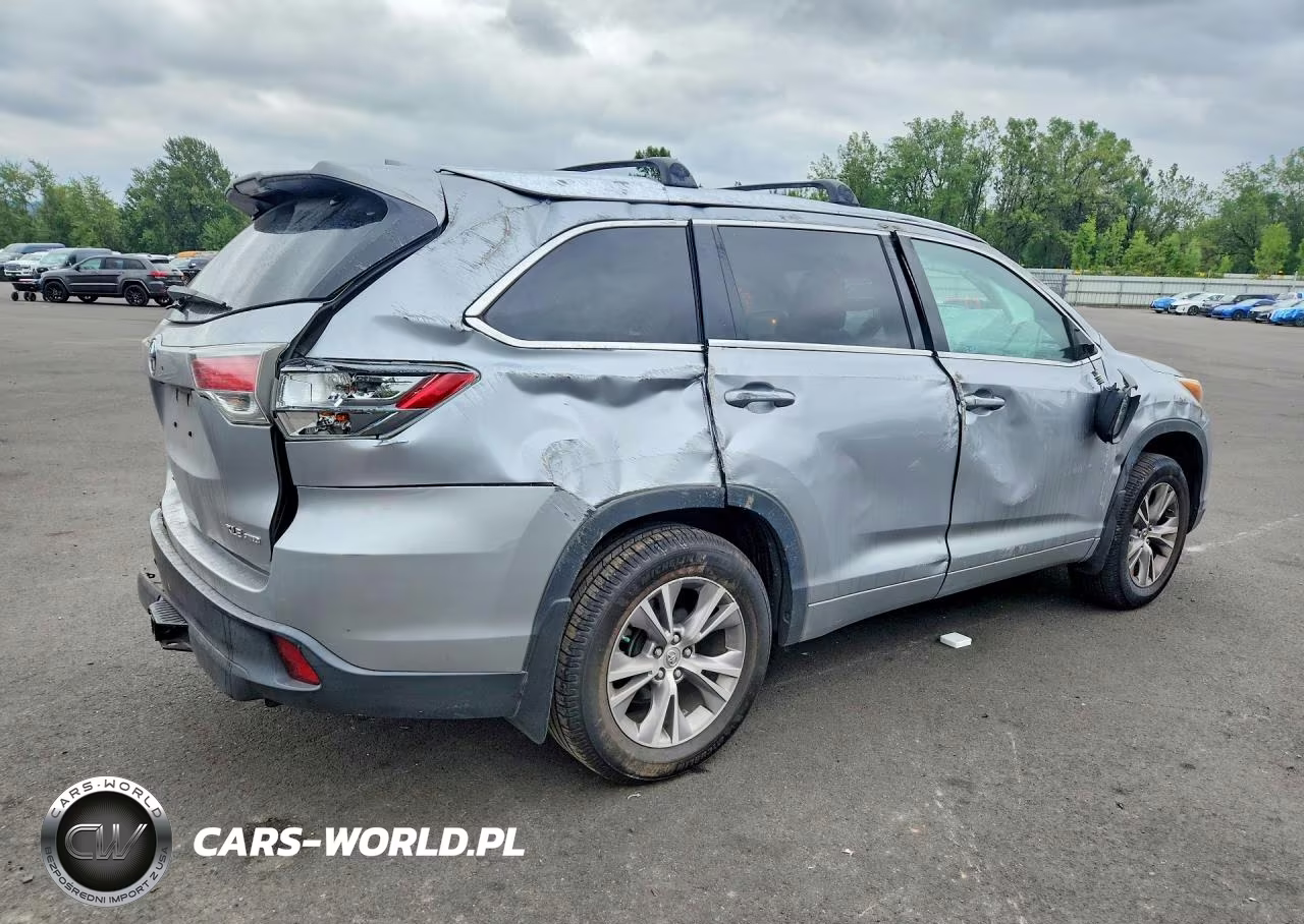 2015 Toyota Highlander Xle VIN:5TDJKRFH8FS142800 - 3