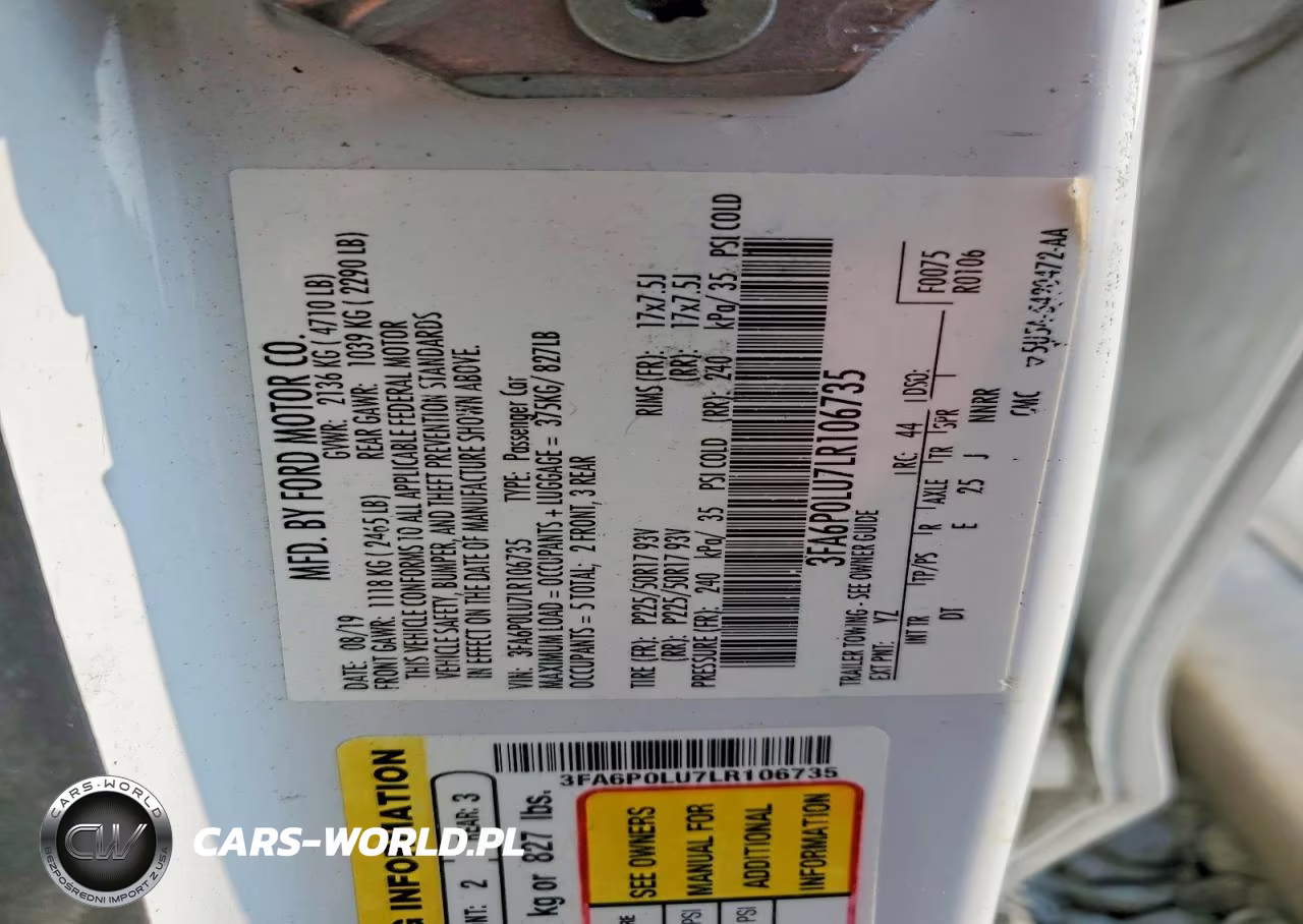 2020 Ford Fusion Se VIN:3FA6P0LU7LR106735 - 12