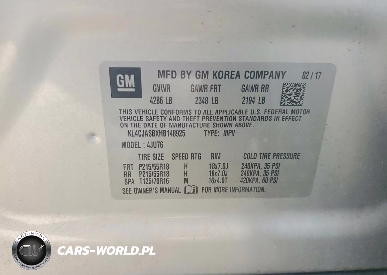 2017 Buick Encore Preferred VIN:KL4CJASBXHB148925 - 12
