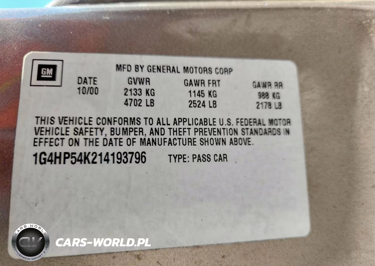 2001 Buick Lesabre Custom VIN:1G4HP54K214193796 - 13