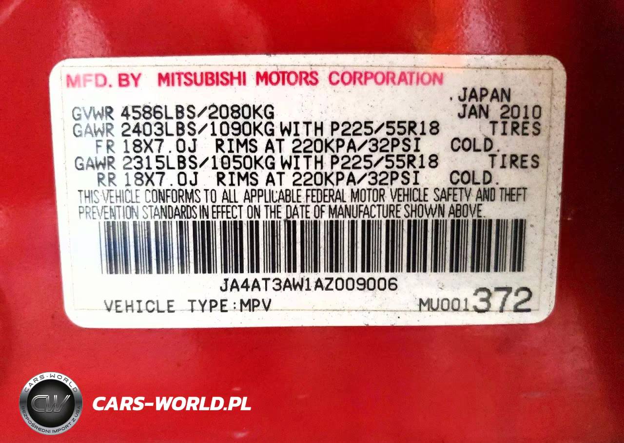 2010 Mitsubishi Outlander Se VIN:JA4AT3AW1AZ009006 - 13
