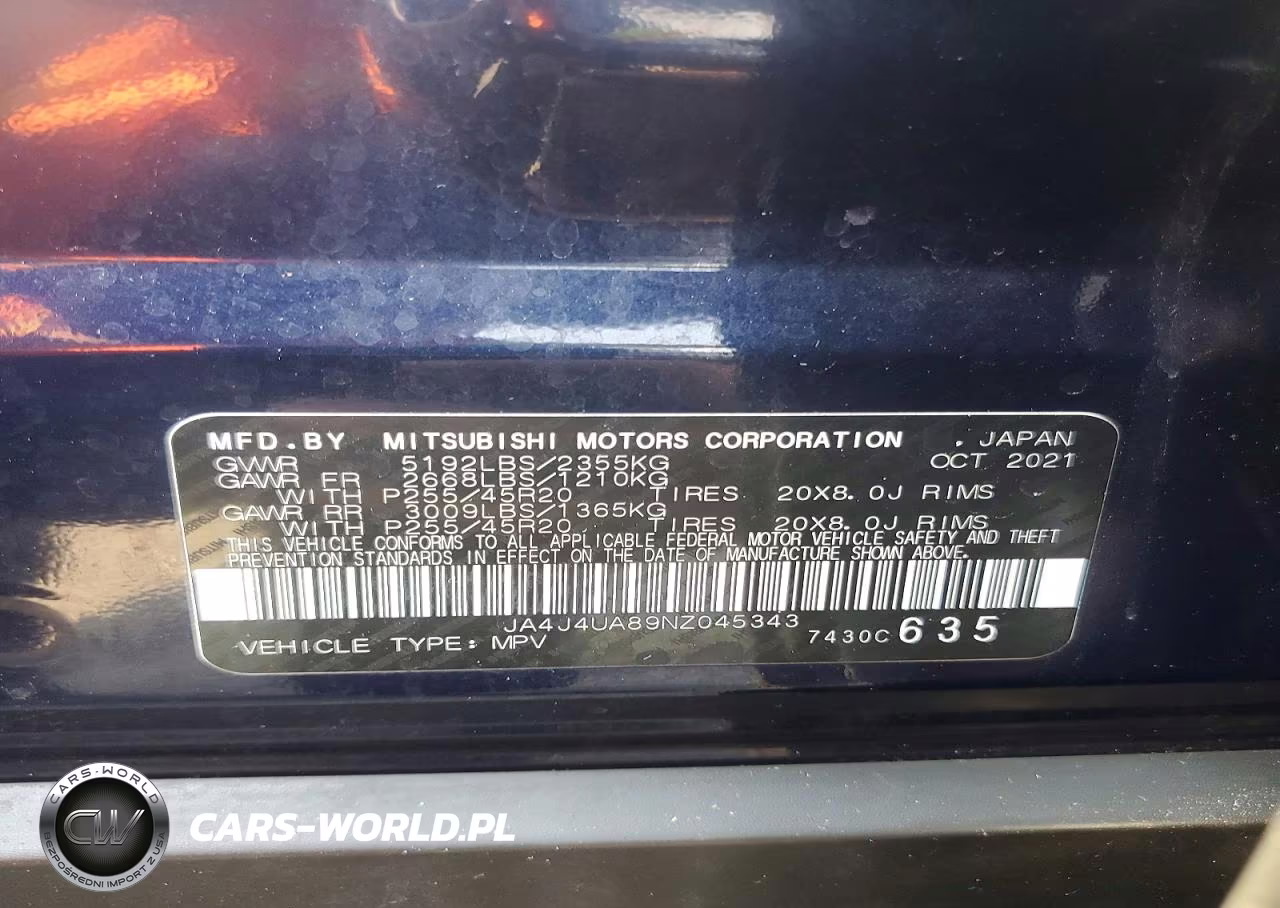 2022 Mitsubishi Outlander Se VIN:JA4J4UA89NZ045343 - 13