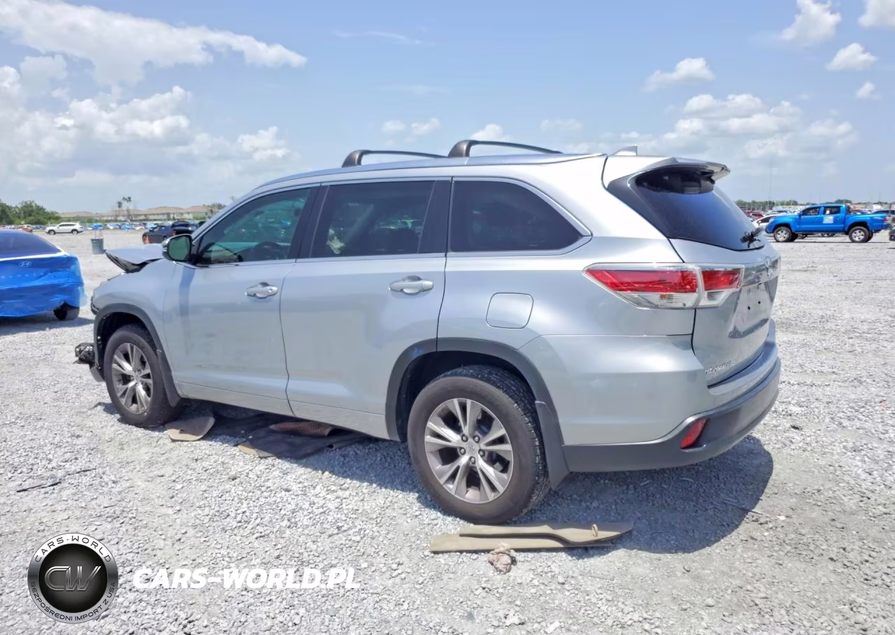 2014 Toyota Highlander Xle VIN:5TDJKRFH4ES036472 - 2