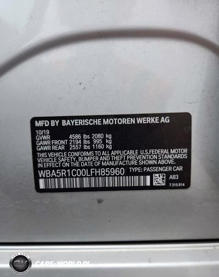 2020 BMW 330I VIN:WBA5R1C00LFH85960 - 12