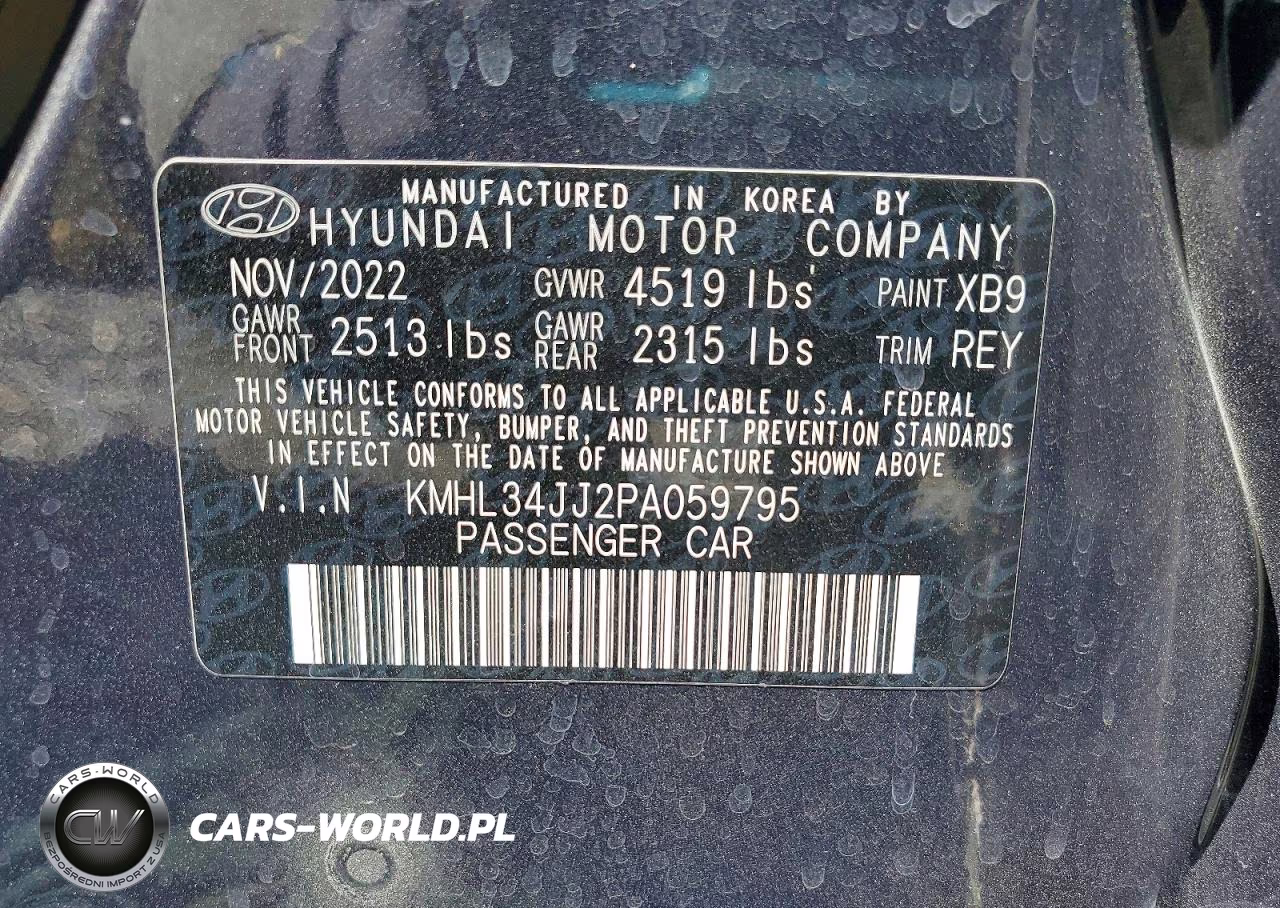 2023 Hyundai Sonata Hybrid Sel VIN:KMHL34JJ2PA059795 - 12