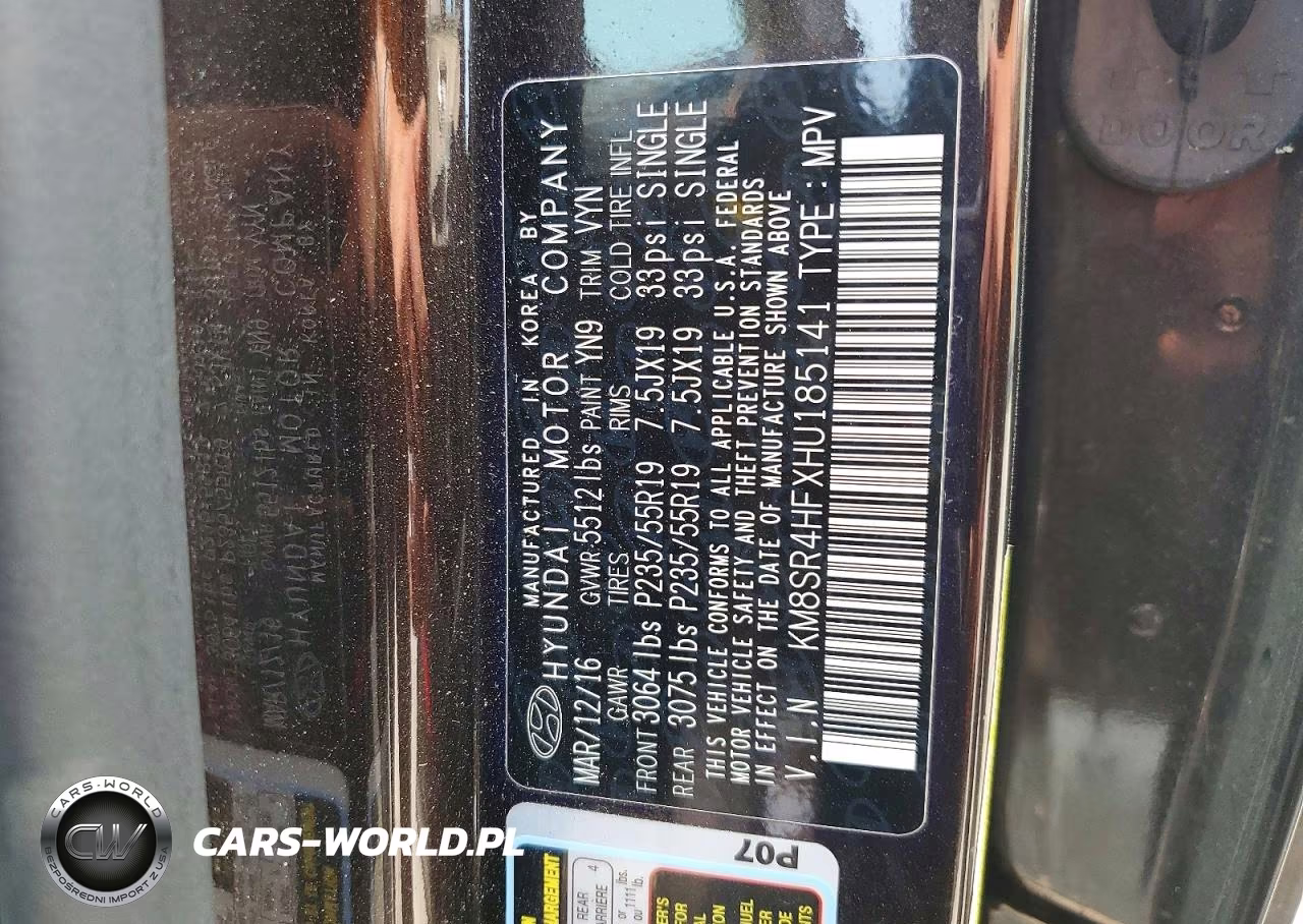 2017 Hyundai Santa Fe Limited Ultimate VIN:KM8SR4HFXHU185141 - 13