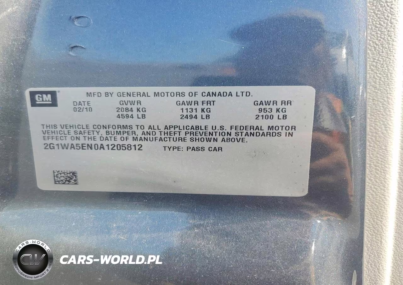 2010 Chevrolet Impala Ls VIN:2G1WA5EN0A1205812 - 12