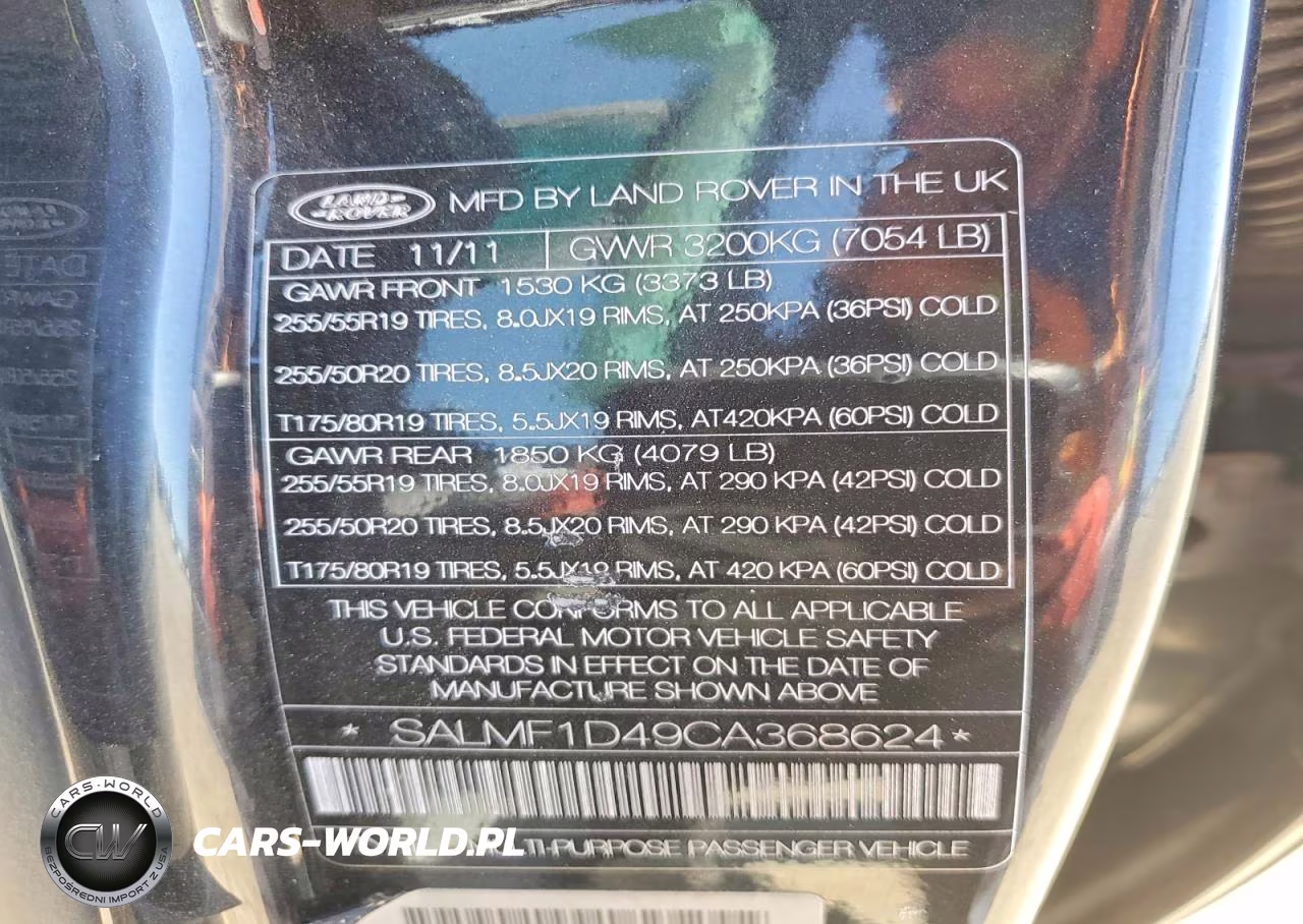 2012 Land Rover Range Rover Hse Luxury VIN:SALMF1D49CA368624 - 13