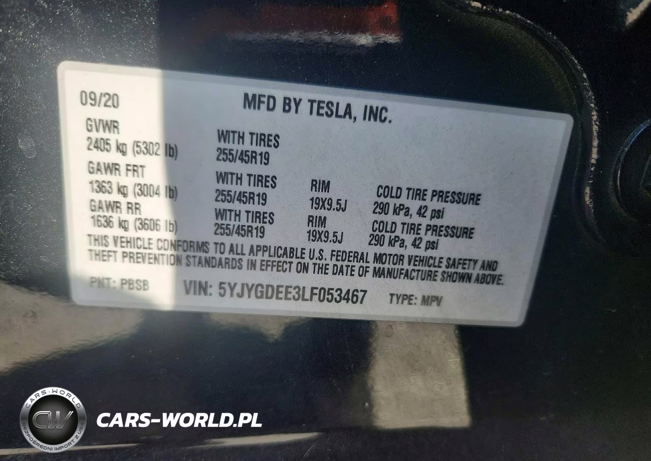 2020 Tesla Model Y VIN:5YJYGDEE3LF053467 - 12