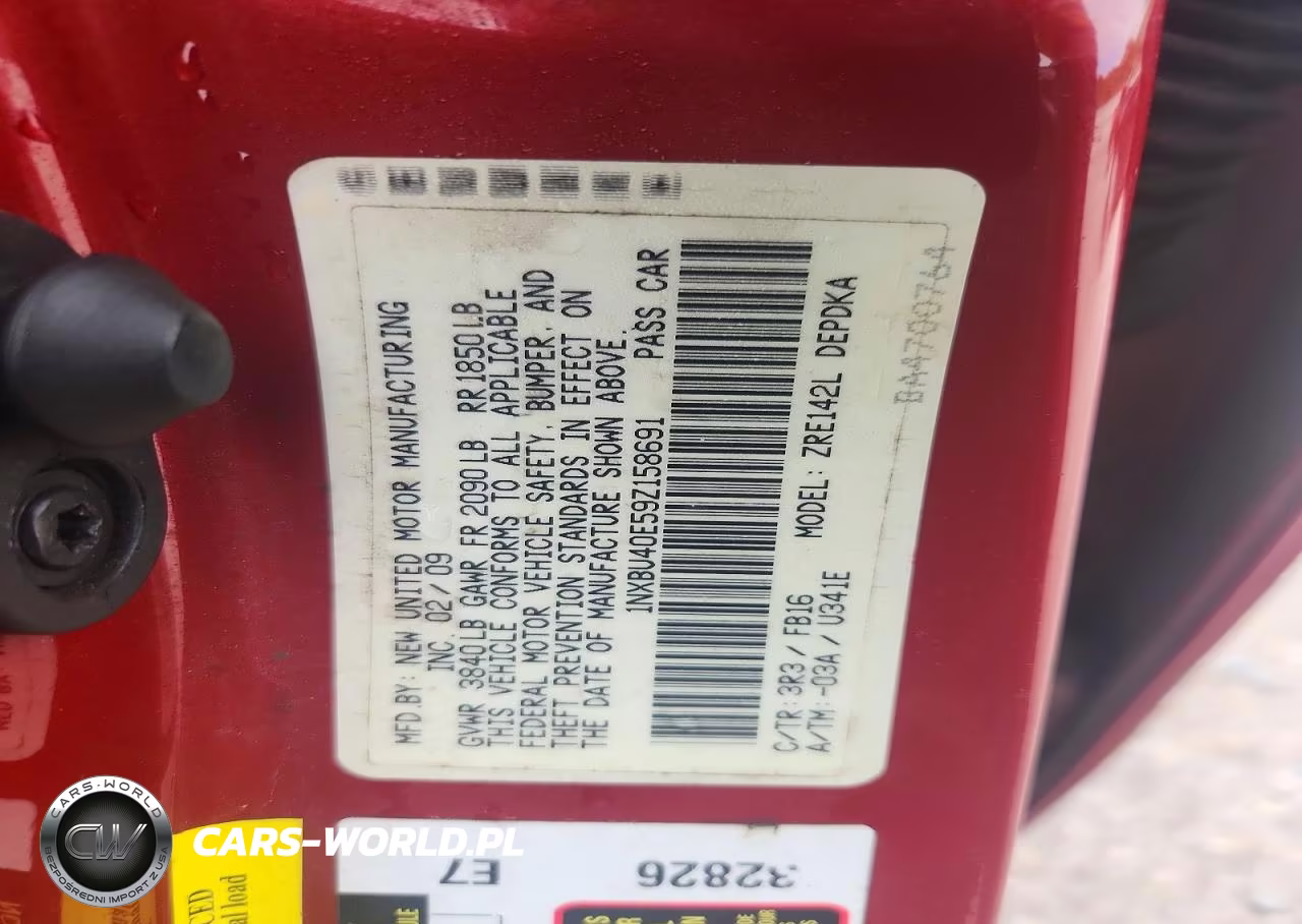 2009 Toyota Corolla Le VIN:1NXBU40E59Z158691 - 12