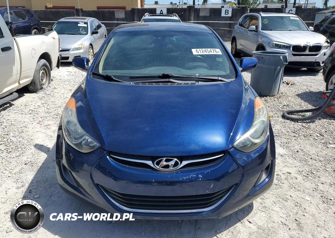 2013 Hyundai Elantra Gls VIN:KMHDH4AE0DU524920 - 5