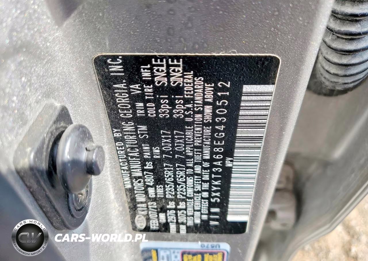2014 Kia Sorento Lx VIN:5XYKT3A68EG430512 - 13