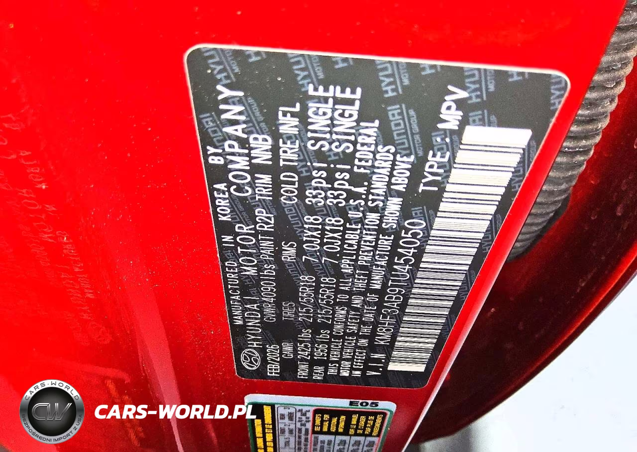 2026 Hyundai Kona Sel Sport VIN:KM8HF3AB9TU454050 - 13