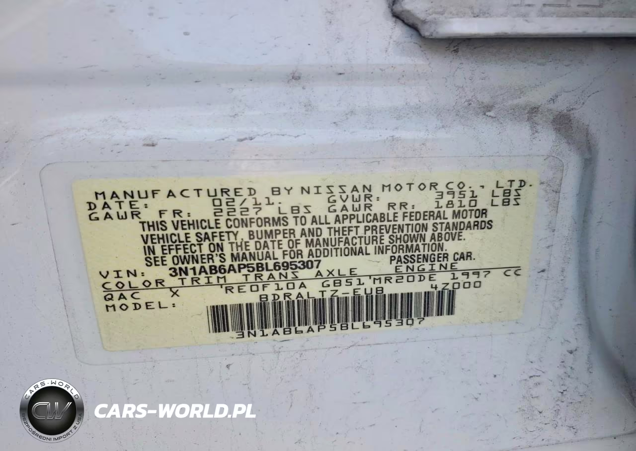 2011 Nissan Sentra 2.0 VIN:3N1AB6AP5BL695307 - 13