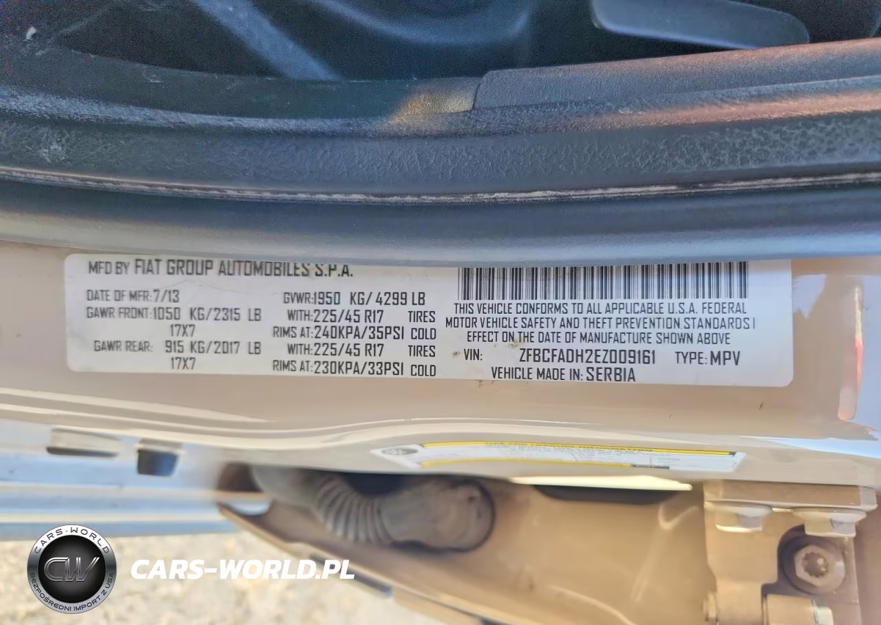 2014 Fiat 500L Trekking VIN:ZFBCFADH2EZ009161 - 12