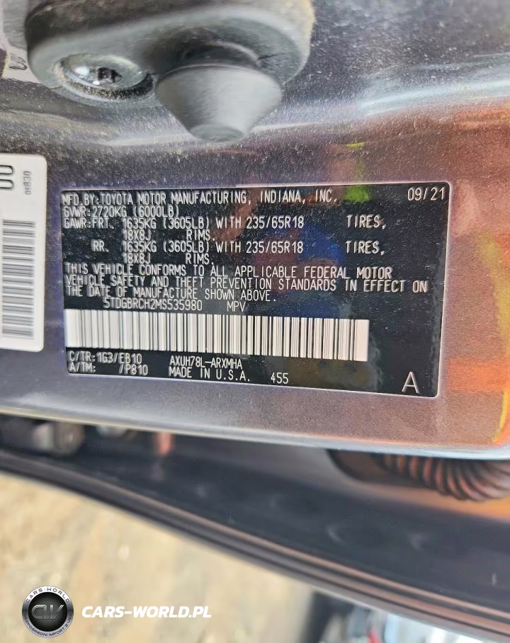 2021 Toyota Highlander Hybrid Xle VIN:5TDGBRCH2MS535980 - 13