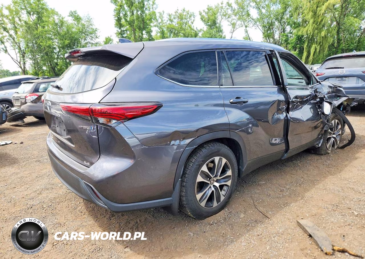 2021 Toyota Highlander Hybrid Xle VIN:5TDGBRCH2MS535980 - 3