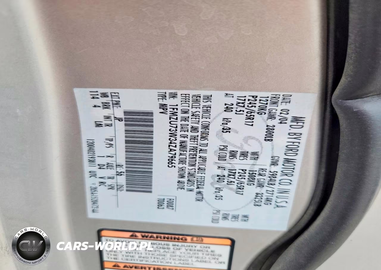 2004 Ford Explorer Xlt VIN:1FMZU73W34ZA79665 - 12