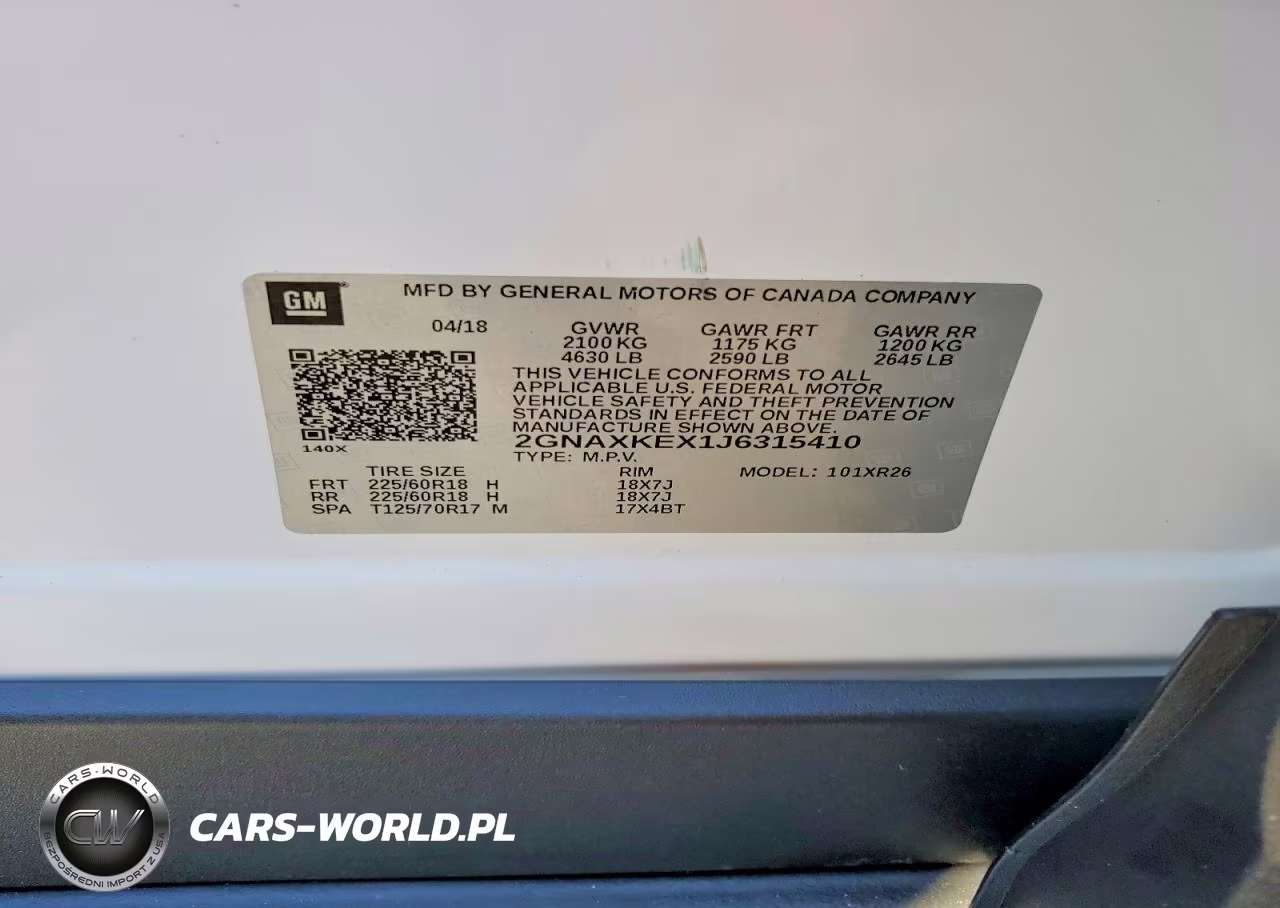 2018 Chevrolet Equinox Lt VIN:2GNAXKEX1J6315410 - 13
