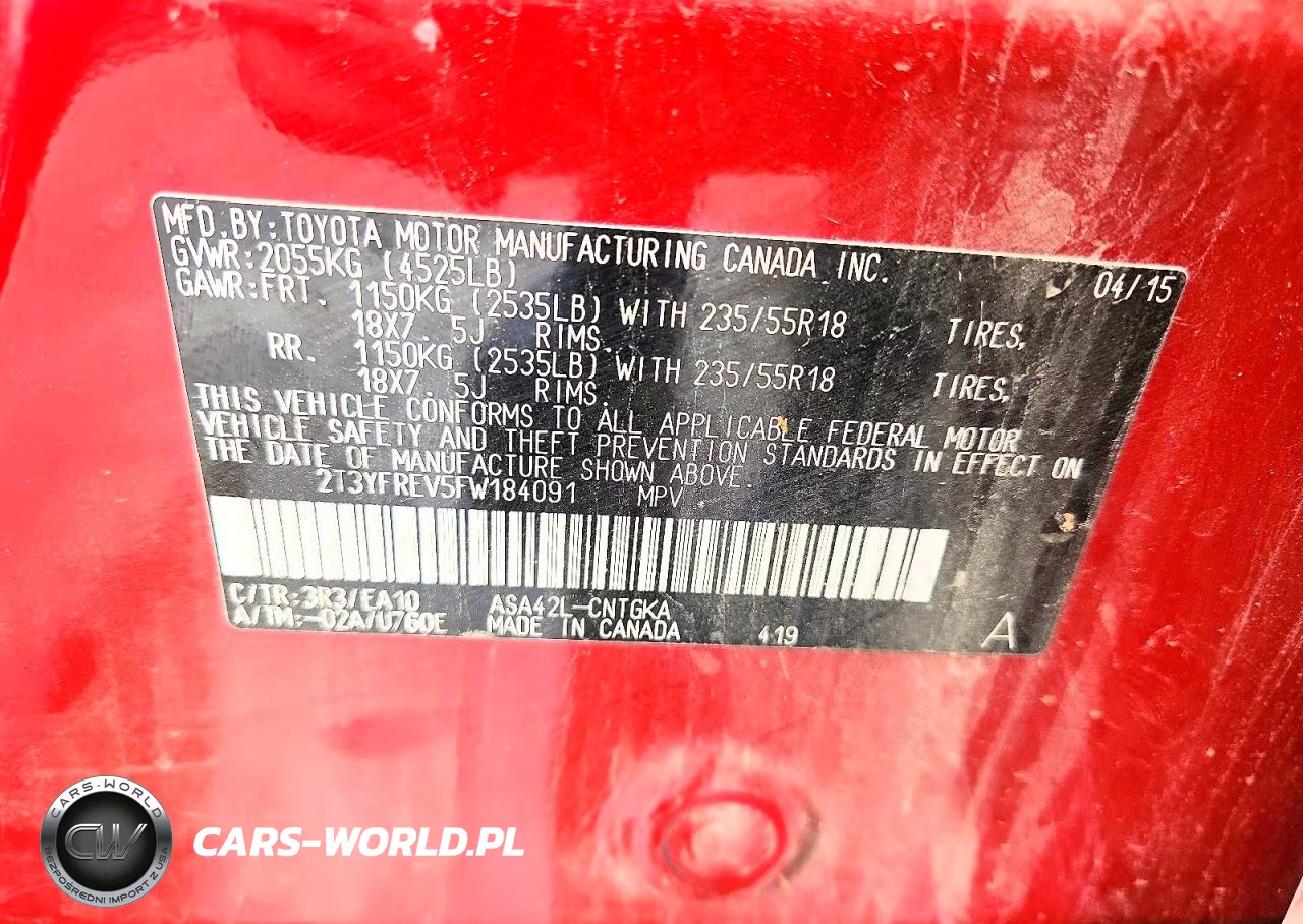 2015 Toyota Rav4 Limited VIN:2T3YFREV5FW184091 - 13