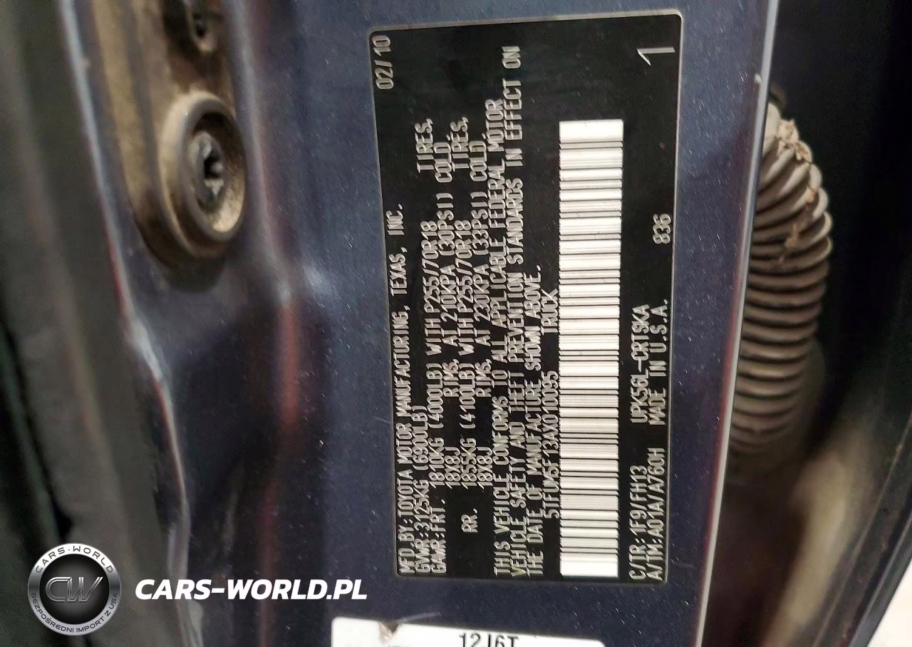 2010 Toyota Tundra Double Cab Sr5 VIN:5TFUM5F13AX010095 - 12