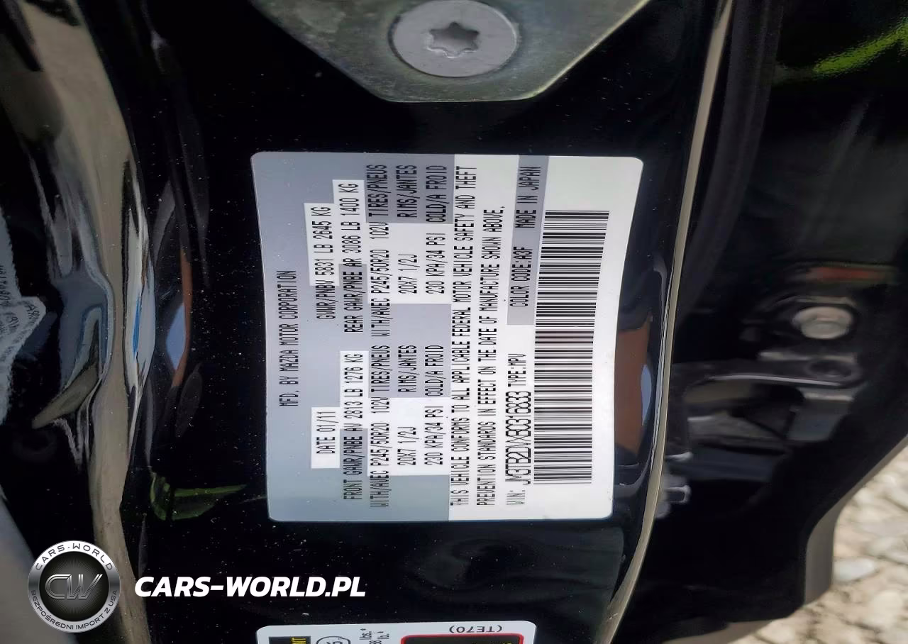 2011 Mazda Cx-9 VIN:JM3TB2DVXB0316833 - 13