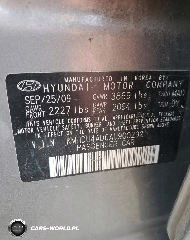 2010 Hyundai Elantra Blue VIN:KMHDU4AD6AU900292 - 13