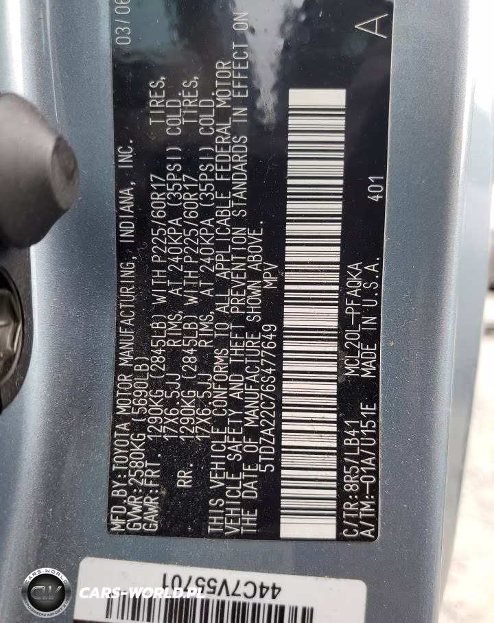 2006 Toyota Sienna Xle VIN:5TDZA22C76S477649 - 14