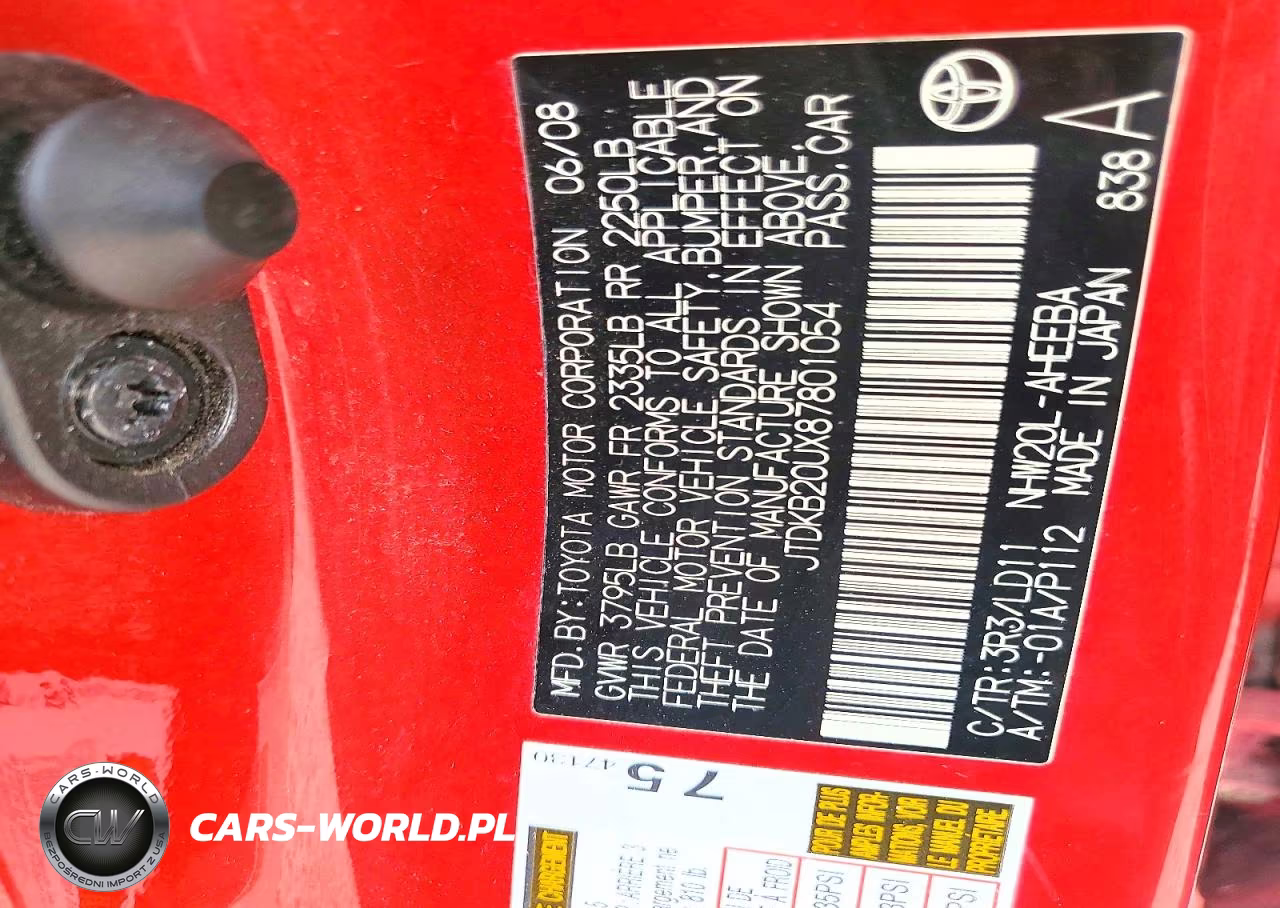 2008 Toyota Prius Base VIN:JTDKB20UX87801054 - 12
