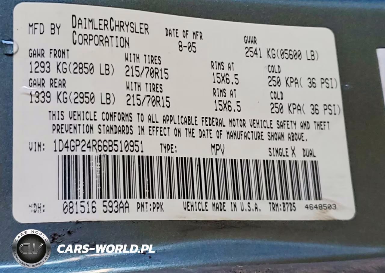 2006 Dodge Grand Caravan Se VIN:1D4GP24R66B510951 - 13