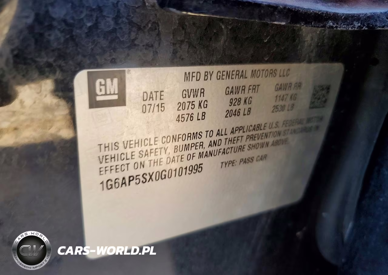 2016 Cadillac Cts VIN:1G6AP5SX0G0101995 - 12
