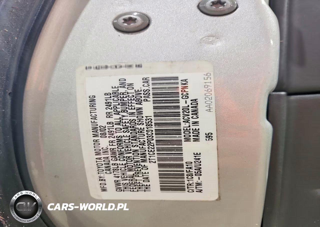 2003 Toyota Camry Solara Se VIN:2T1CE22P03C018531 - 12