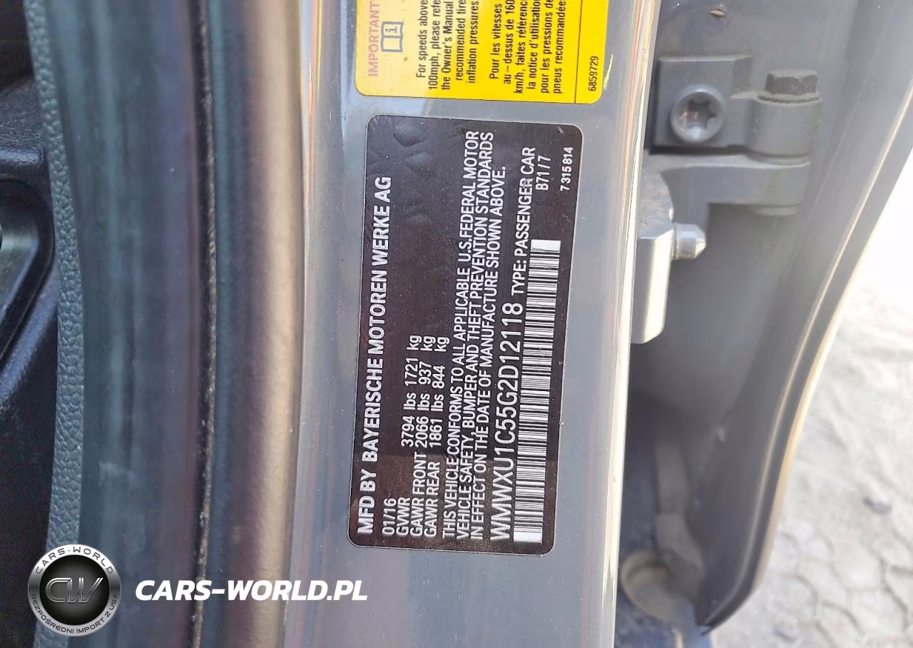 2016 Mini Cooper VIN:WMWXU1C55G2D12118 - 12