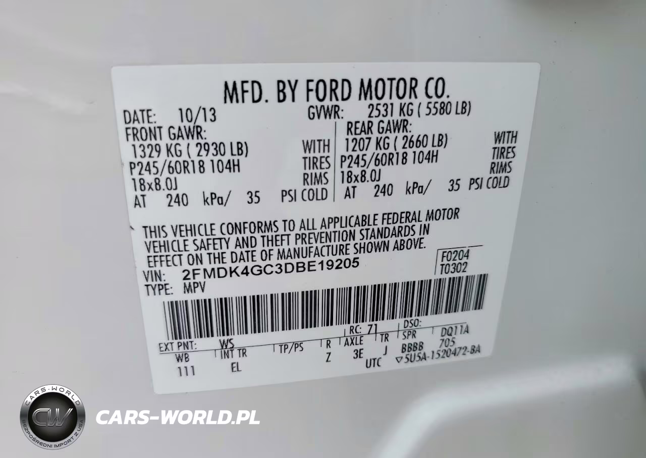 2013 Ford Edge Se VIN:2FMDK4GC3DBE19205 - 12
