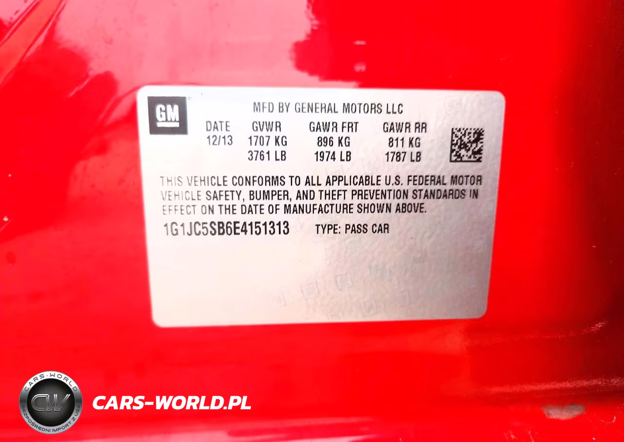 2014 Chevrolet Sonic Lt VIN:1G1JC5SB6E4151313 - 12