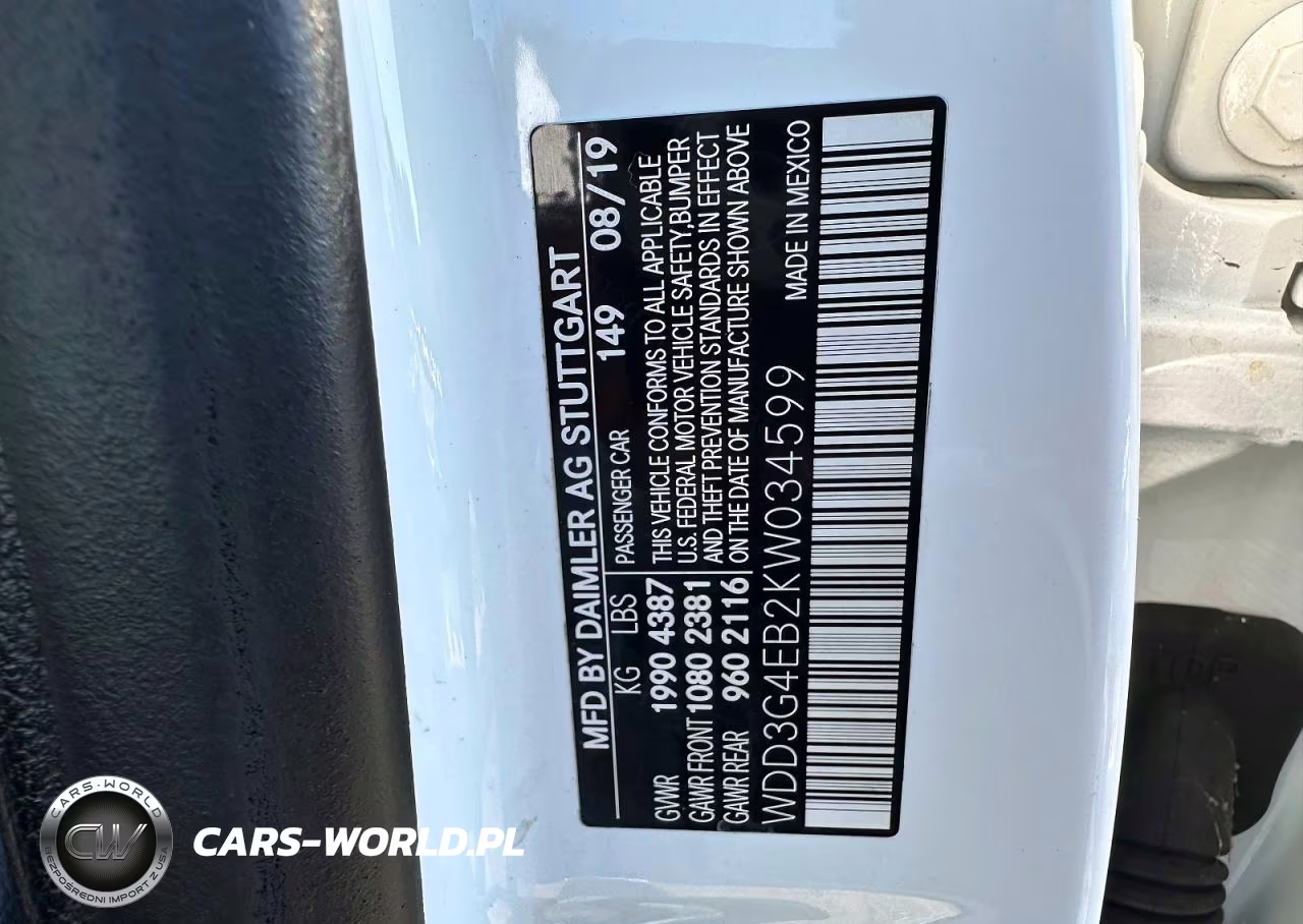 2019 Mercedes-Benz A 220 VIN:WDD3G4EB2KW034599 - 10