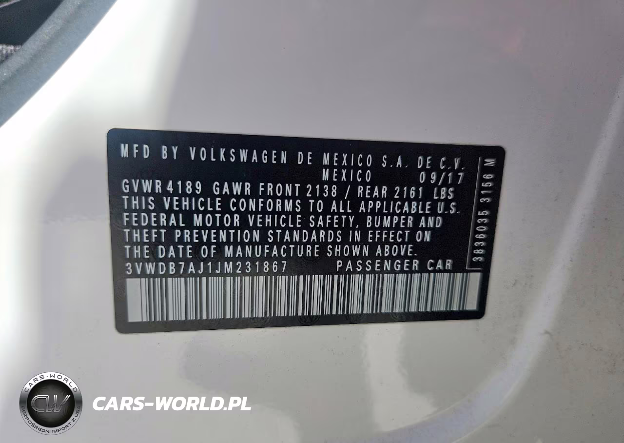2018 Volkswagen Jetta Se VIN:3VWDB7AJ1JM231867 - 13