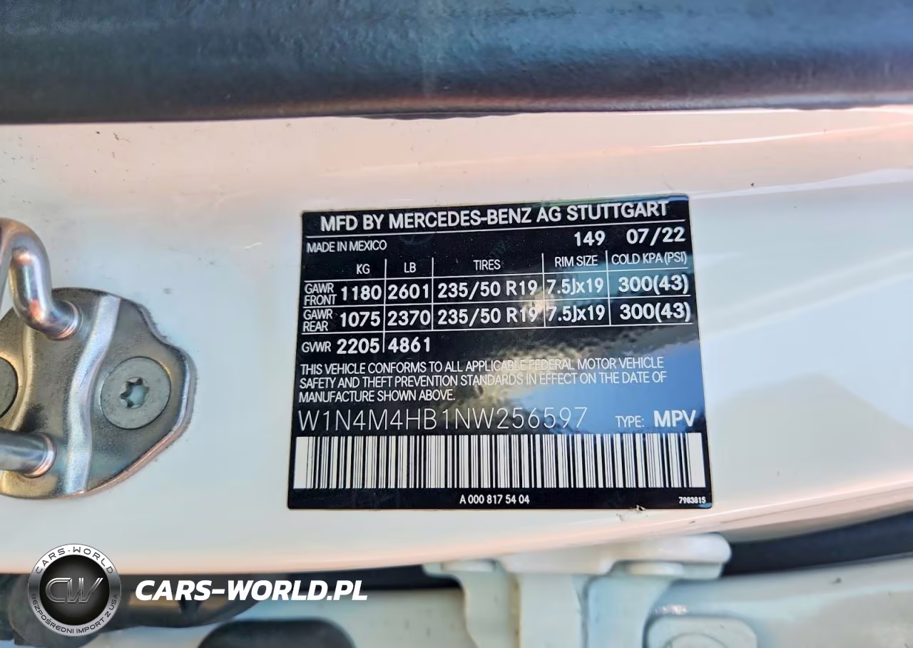 2022 Mercedes-Benz Glb 250 4Matic VIN:W1N4M4HB1NW256597 - 13
