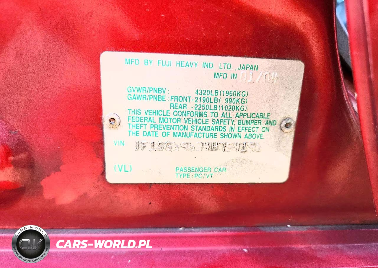 2004 Subaru Forester 2.5Xt VIN:JF1SG69634H754196 - 12