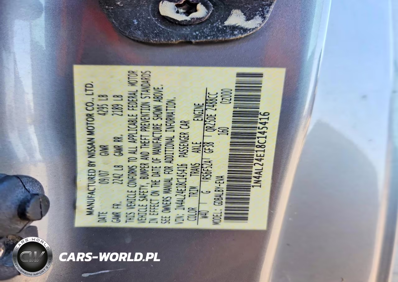 2008 Nissan Altima 2.5S VIN:1N4AL24E18C145416 - 13