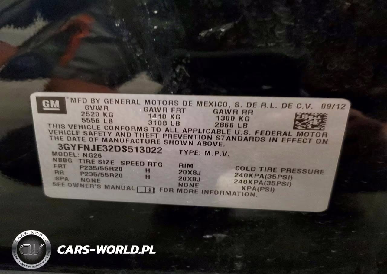 2013 Cadillac Srx Premium Collection VIN:3GYFNJE32DS513022 - 13