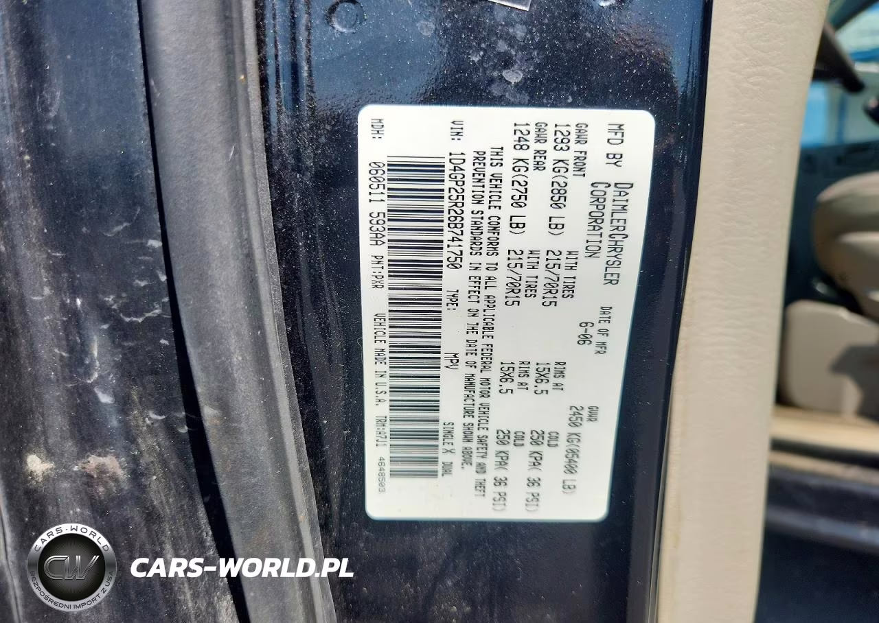 2006 Dodge Caravan Se VIN:1D4GP25R26B741750 - 13
