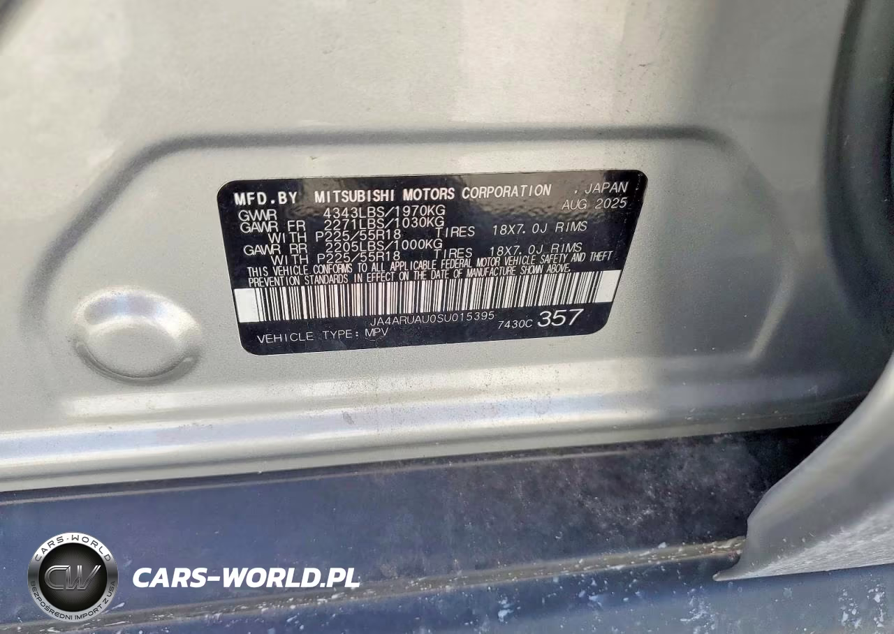 2025 Mitsubishi Outlander Sport S VIN:JA4ARUAU0SU015395 - 13