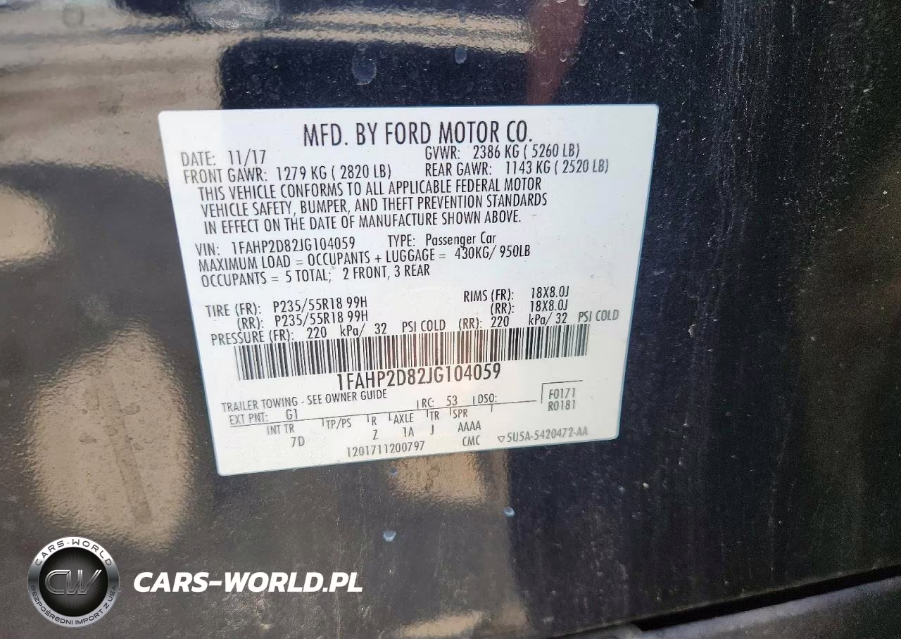 2018 Ford Taurus Se VIN:1FAHP2D82JG104059 - 12